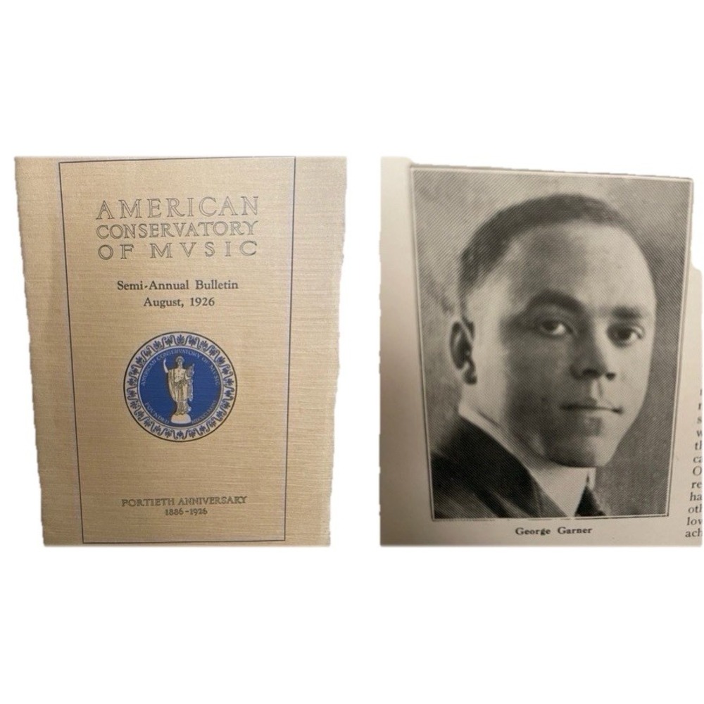 1926 American Conservatory Bulletin - George Garner First Black CSO Soloist Rare